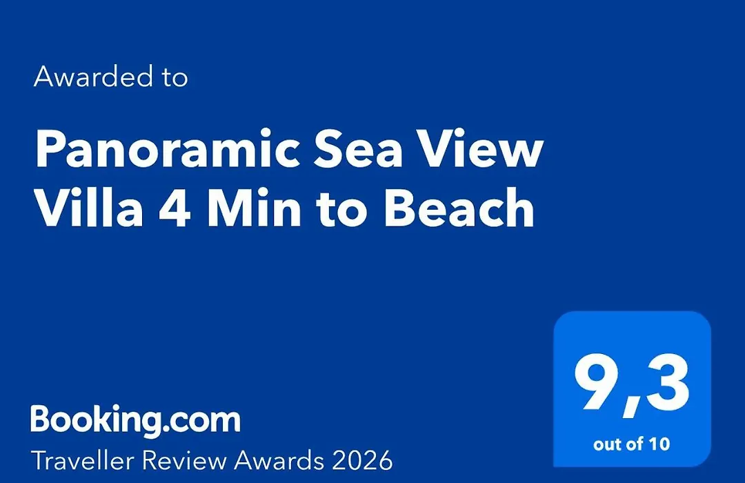 Panoramic Sea View Villa 4 Min To Beach-1